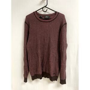 RODD & GUNN NEW Wilberforce Knit Sweater Extra Fine Merino Burgundy Men's XL